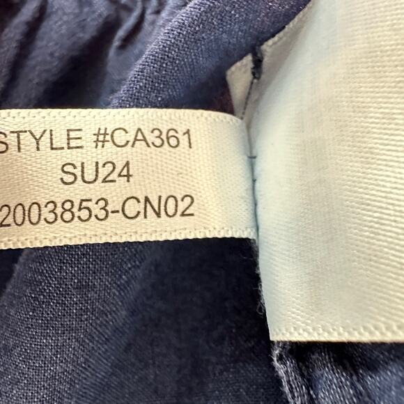 J.Crew Mini Beach Short Indigo Cotton Voile Navy Blue Resort Vacation XXS NWT - Picture 10 of 11